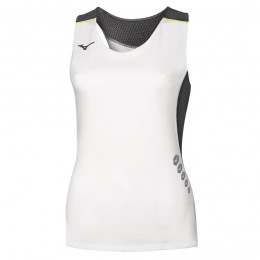 Mizuno Canotta Premium JPN Singlet Donna Bianco/Nero